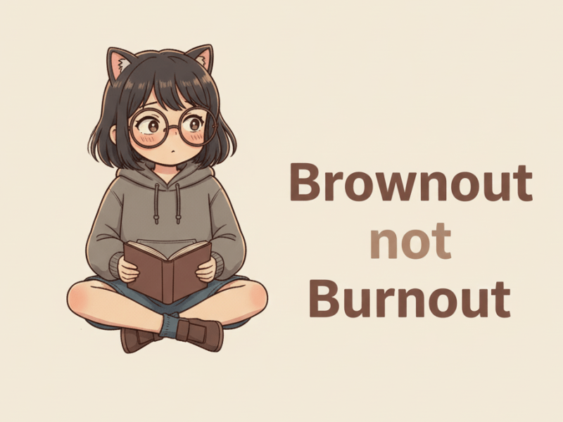 Brownout not Burnout  ภาวะหมดไฟแต่ไม่หมดใจ
