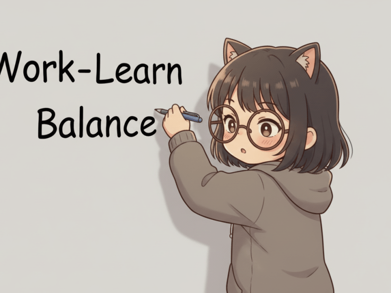 Work-learn Balance บาลานซ์เรื่องงานและการเรียนด้วยการสร้างระบบความคิด