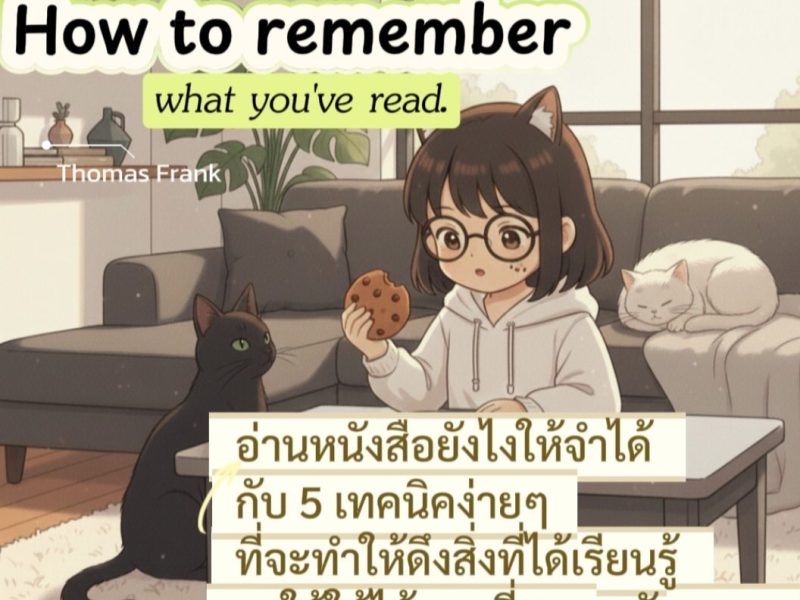 Remember what you read –&nbsp;อ่านยังไงให้จำ
