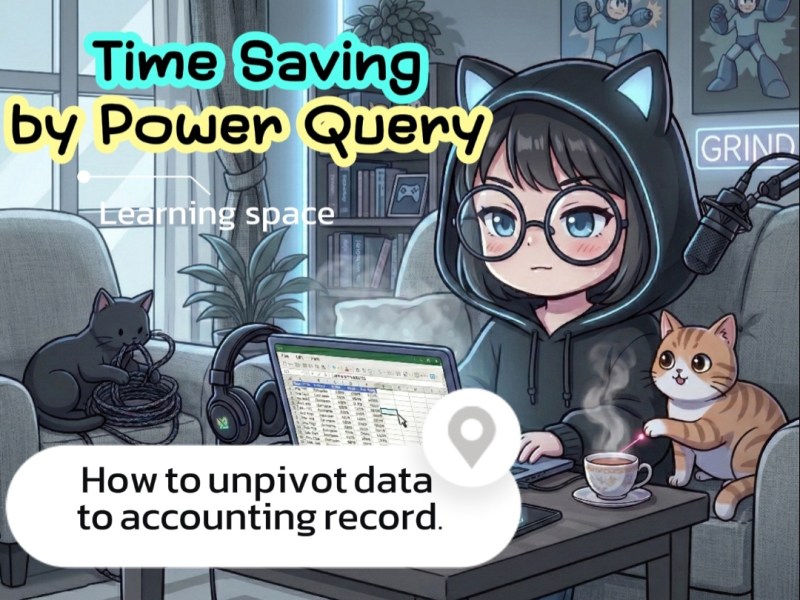Power Query Case study – How to unpivot data to accounting&nbsp;record.